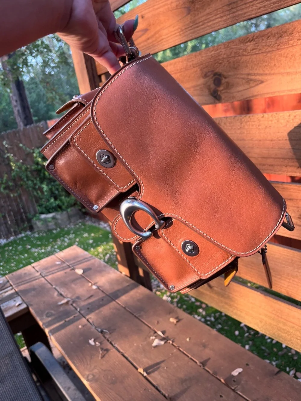 Coach Cargo Tabby Burnished Amber